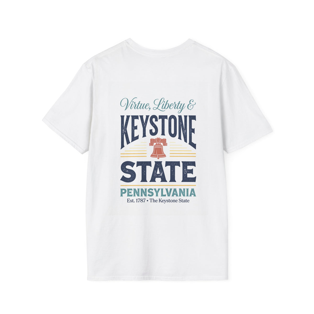 The Keystone State T-Shirt | Pennsylvania State Retro Sunset Design