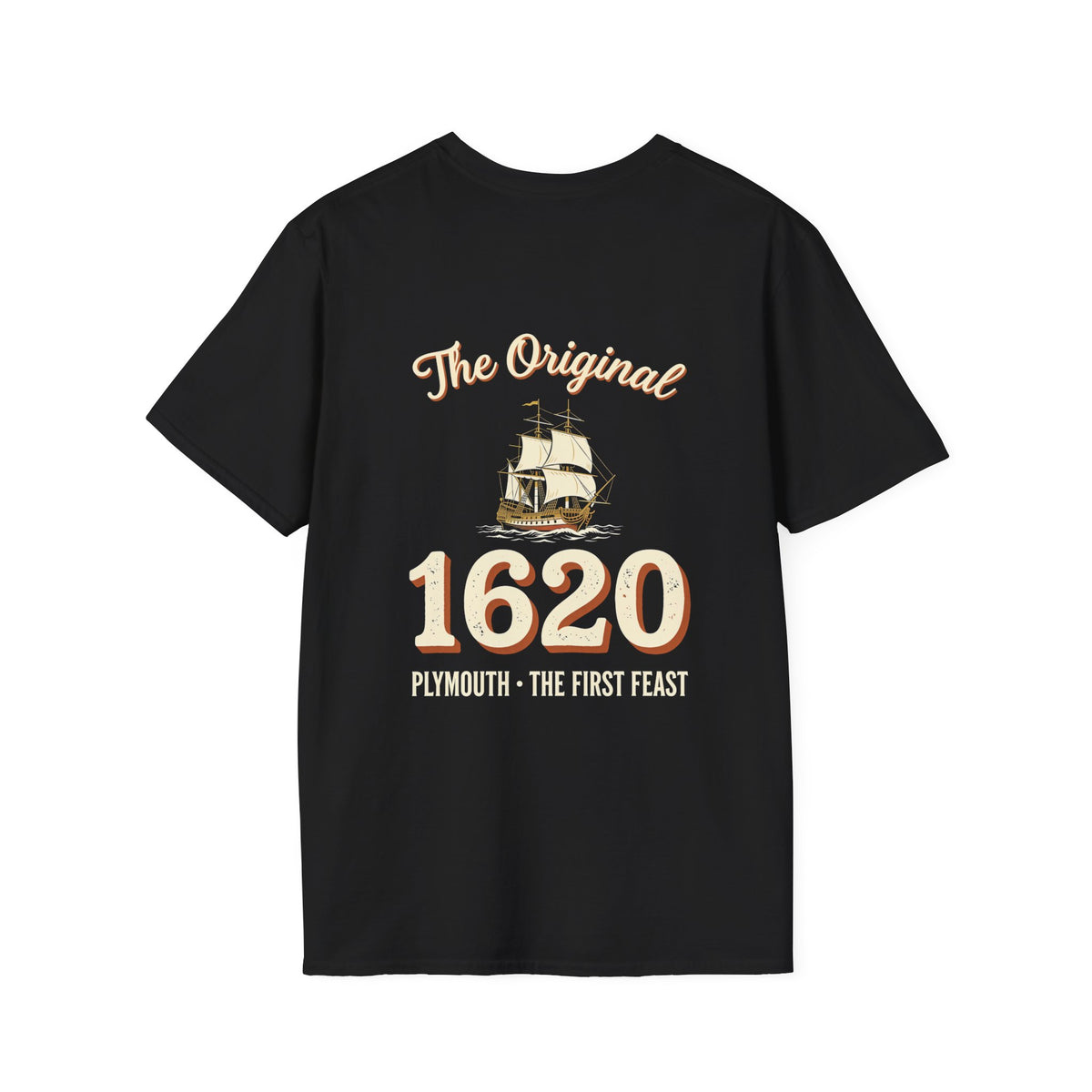 Mayflower 1620 T-Shirt — Vintage Pilgrim Ship Thanksgiving Heritage Tee