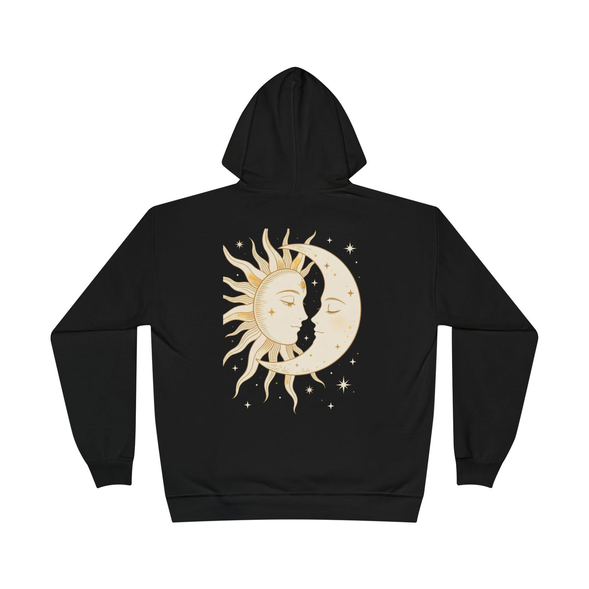 Sun & Moon Hoodie — Vintage Tarot Celestial Mystical Pullover