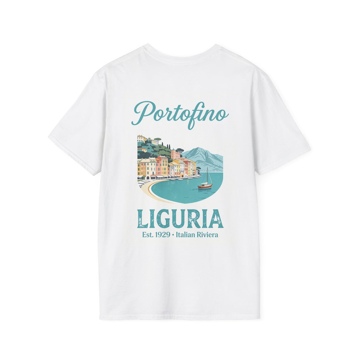 Portofino Italy T-Shirt — Minimal Ligurian Riviera Souvenir