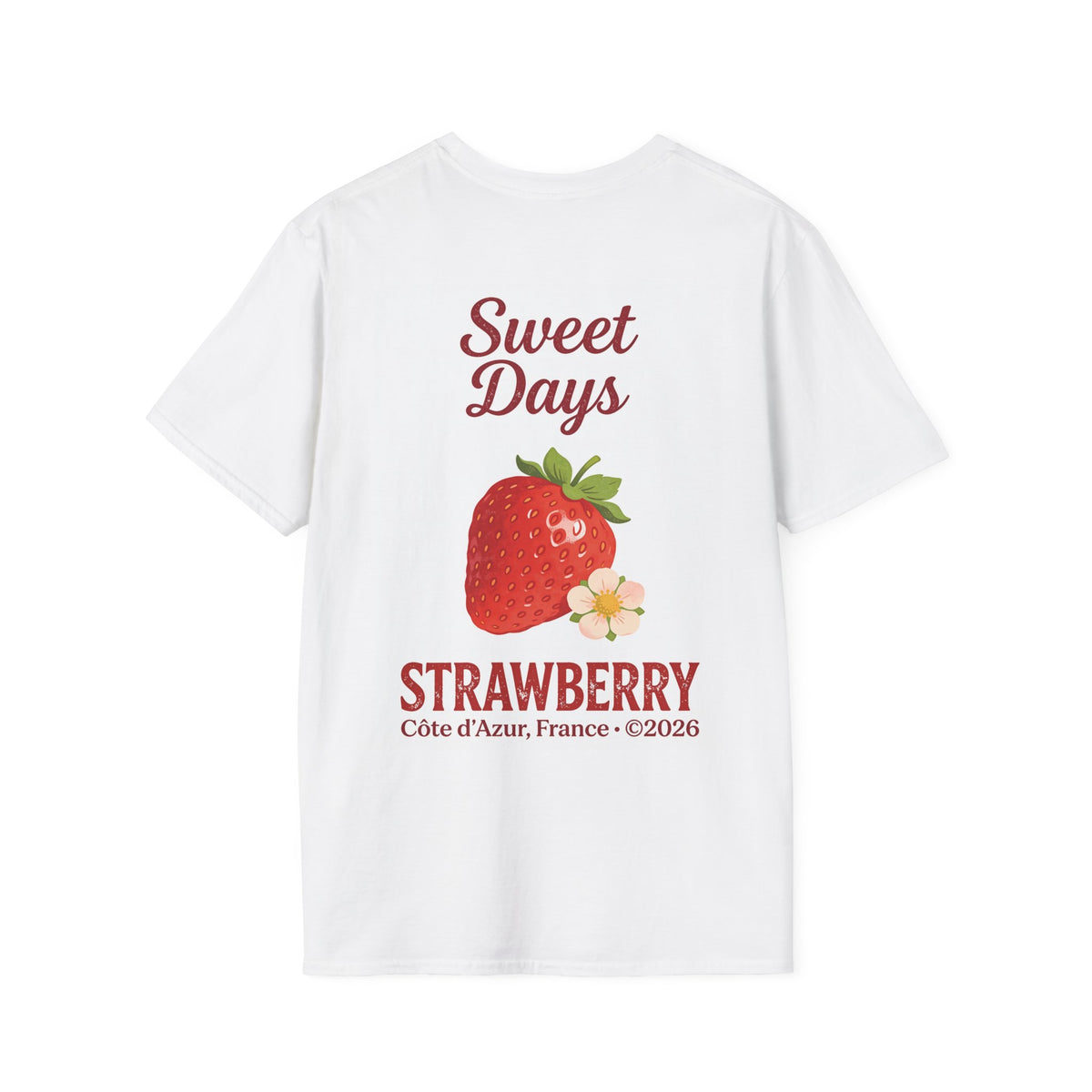 T-Shirt — "Sweet Days" Minimal Retro Pocket Graphic Tee