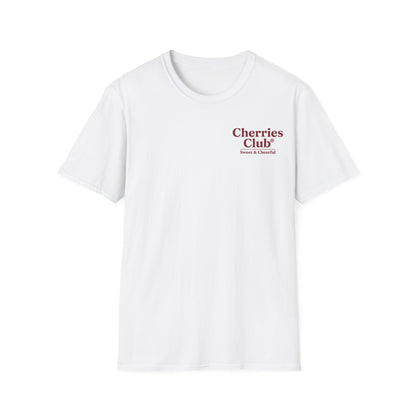 T-Shirt — Cherries Club "Sweet & Cheerful" Minimal Logo Tee