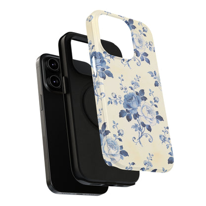 Floral Blue Rose Impact-Resistant Phone Case