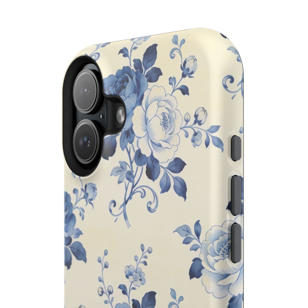 Floral Blue Rose Impact-Resistant Phone Case