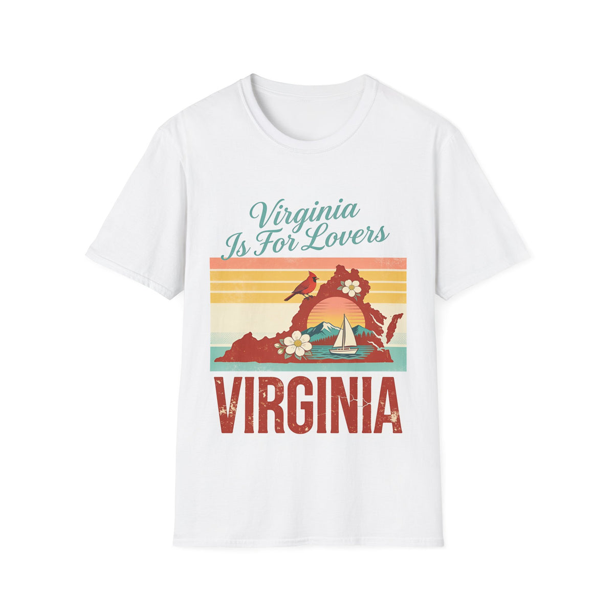Virginia Is For Lovers T-Shirt | Retro State Pride design