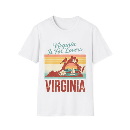 Virginia Is For Lovers T-Shirt | Retro State Pride design