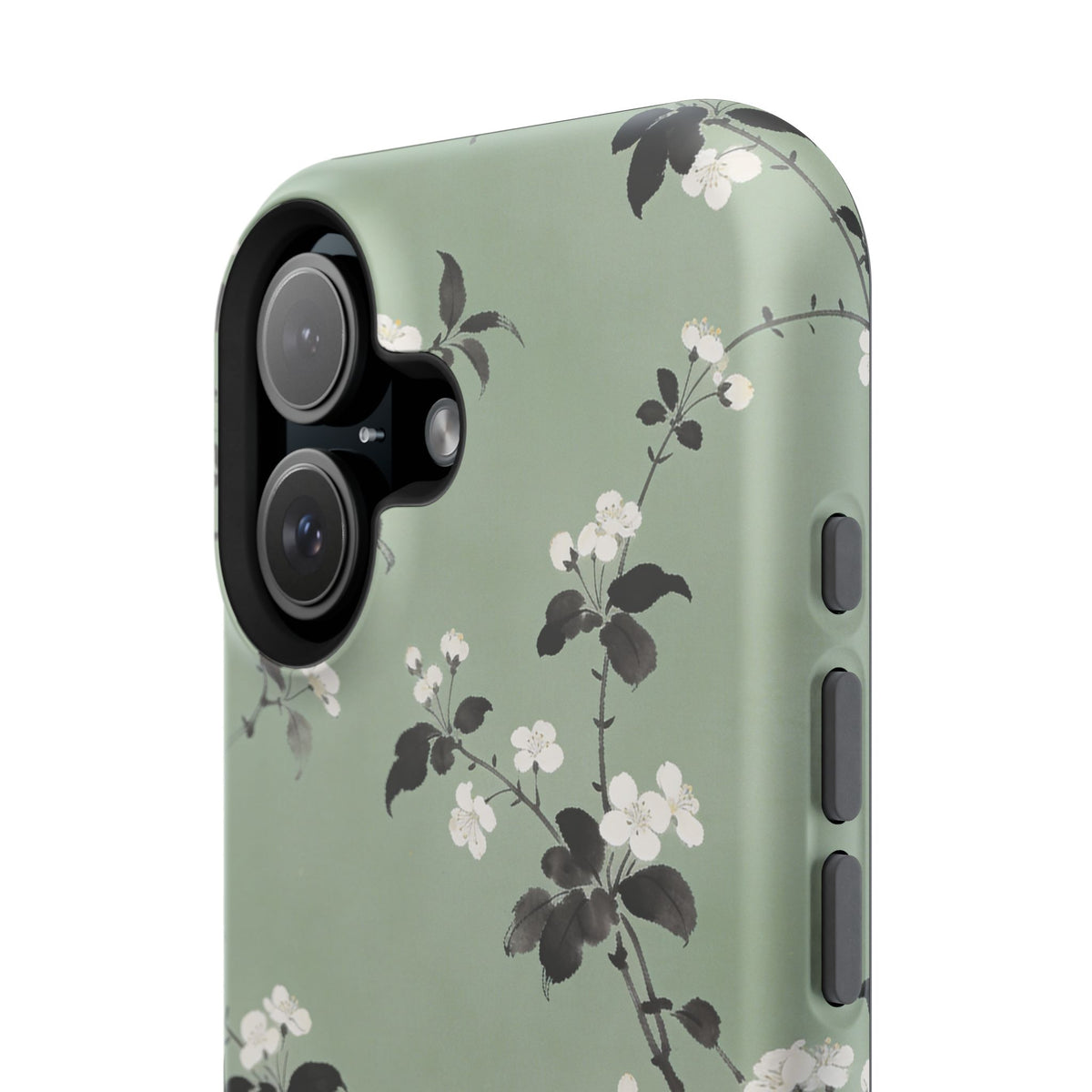 Floral Branch Impact-Resistant Phone Case — Green Botanical Protection
