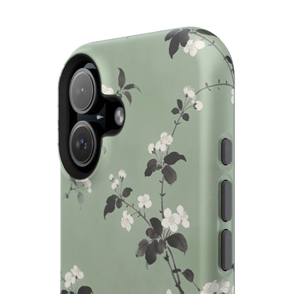 Floral Branch Impact-Resistant Phone Case — Green Botanical Protection