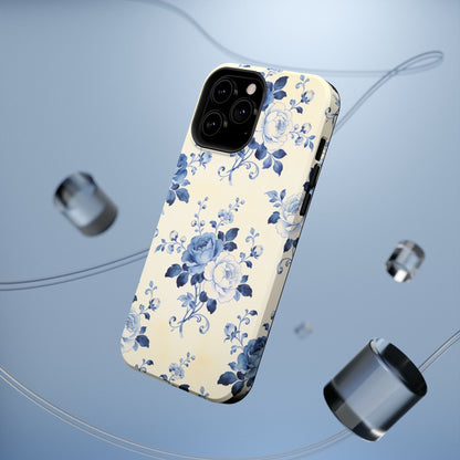 Floral Blue Rose Impact-Resistant Phone Case