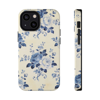 Floral Blue Rose Impact-Resistant Phone Case