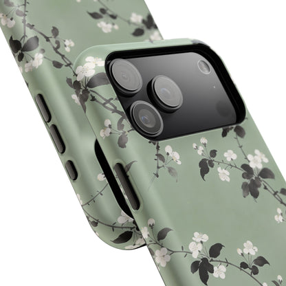 Floral Branch Impact-Resistant Phone Case — Green Botanical Protection