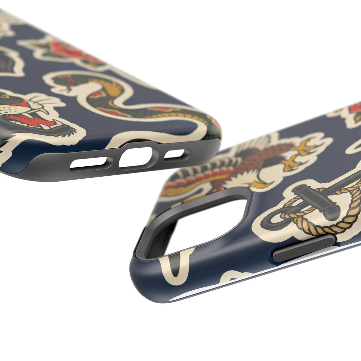 Vintage Tattoo Anchor & Eagle Impact-Resistant Phone Case
