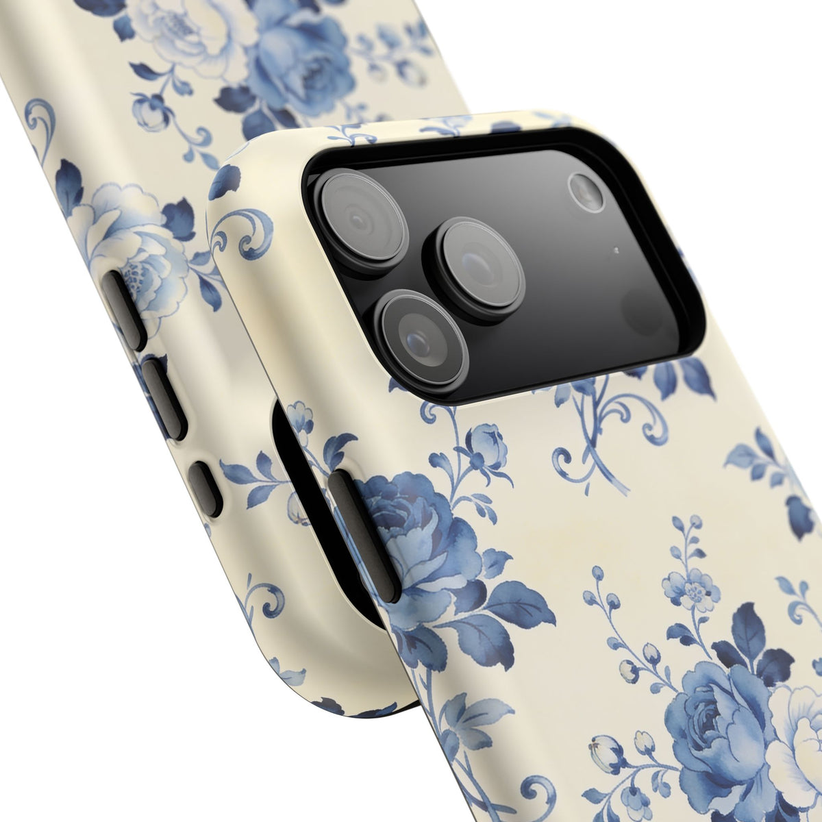 Floral Blue Rose Impact-Resistant Phone Case