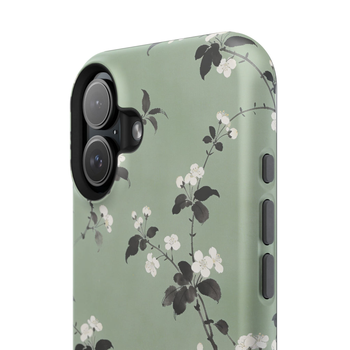 Floral Branch Impact-Resistant Phone Case — Green Botanical Protection
