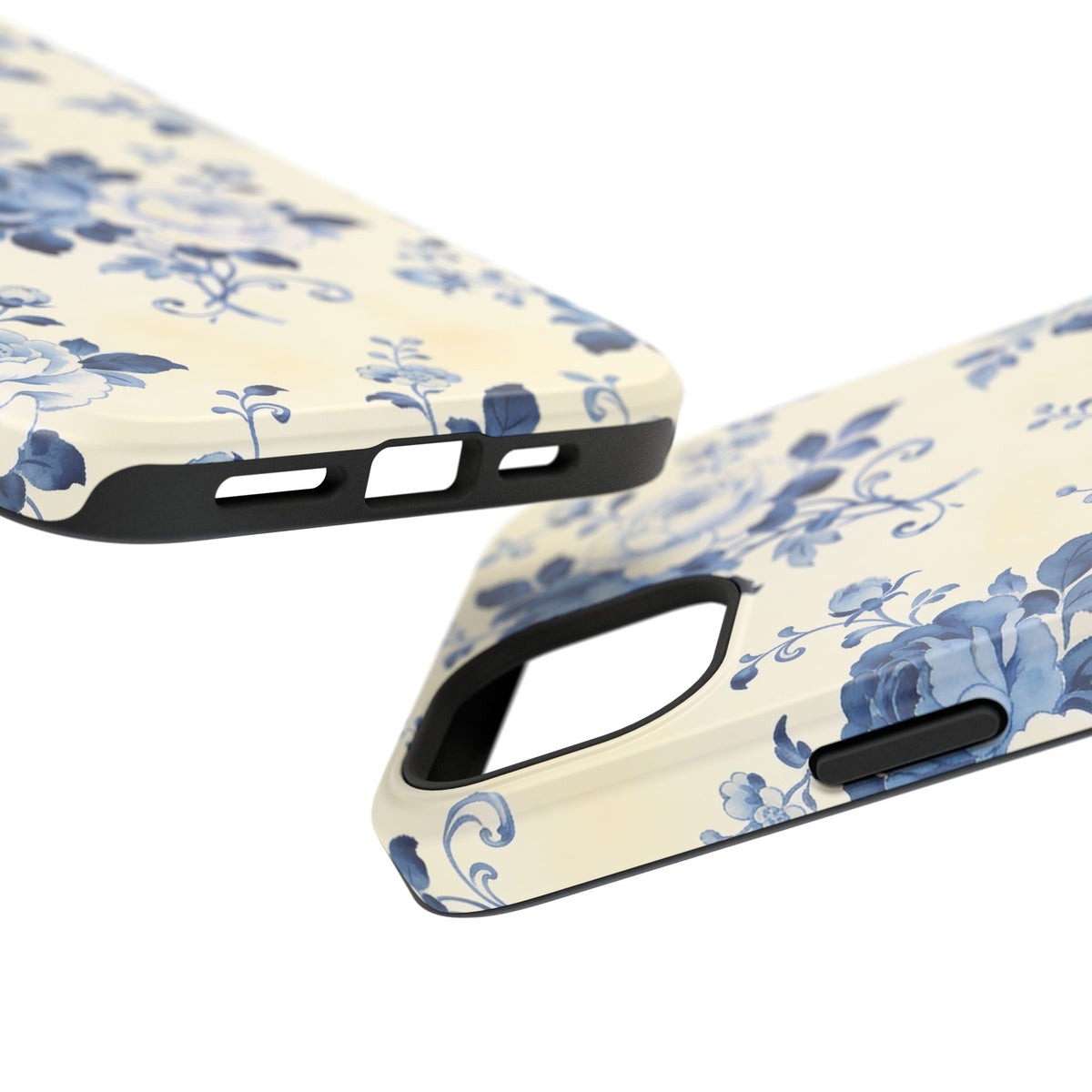 Floral Blue Rose Impact-Resistant Phone Case