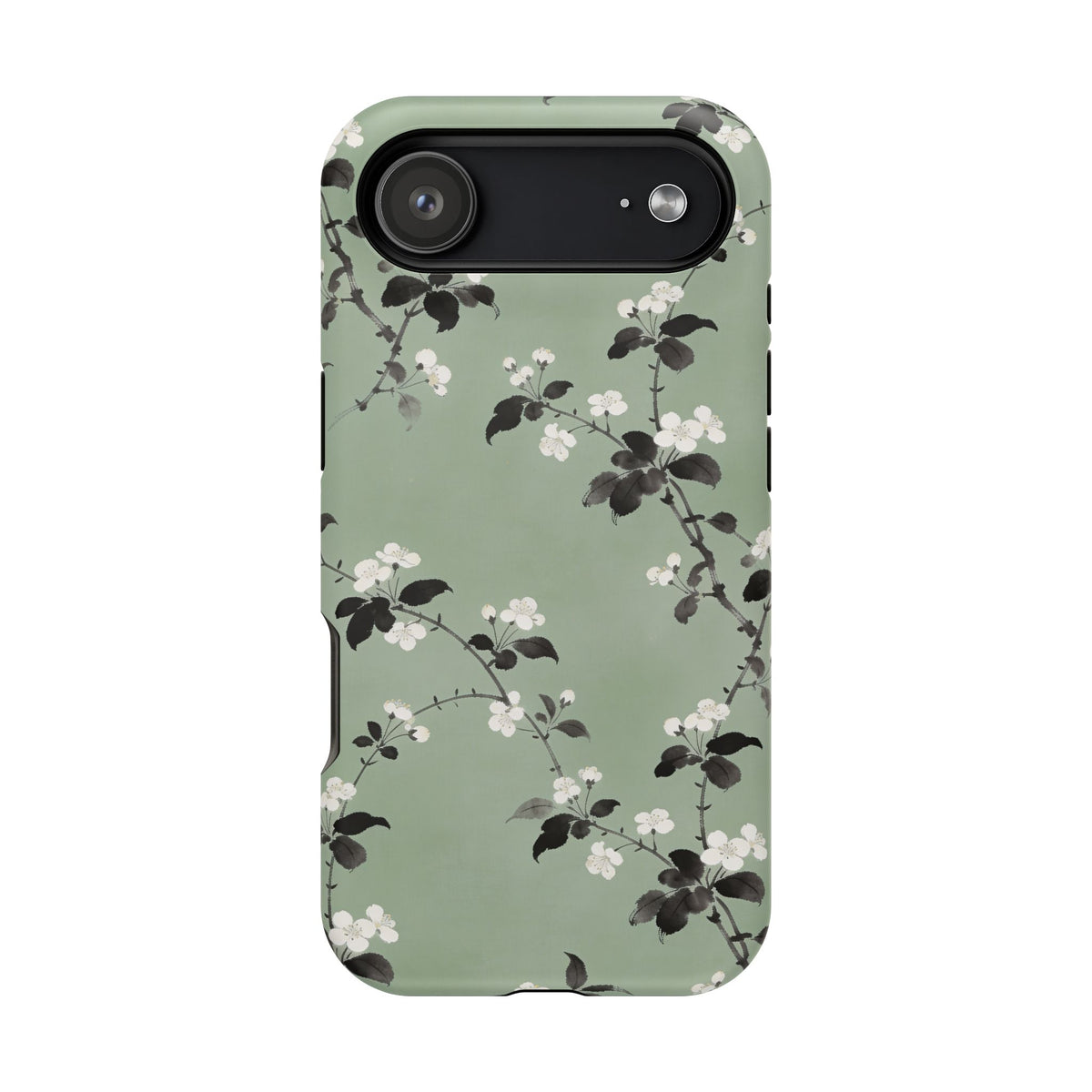 Floral Branch Impact-Resistant Phone Case — Green Botanical Protection