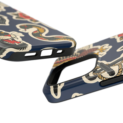 Vintage Tattoo Anchor & Eagle Impact-Resistant Phone Case