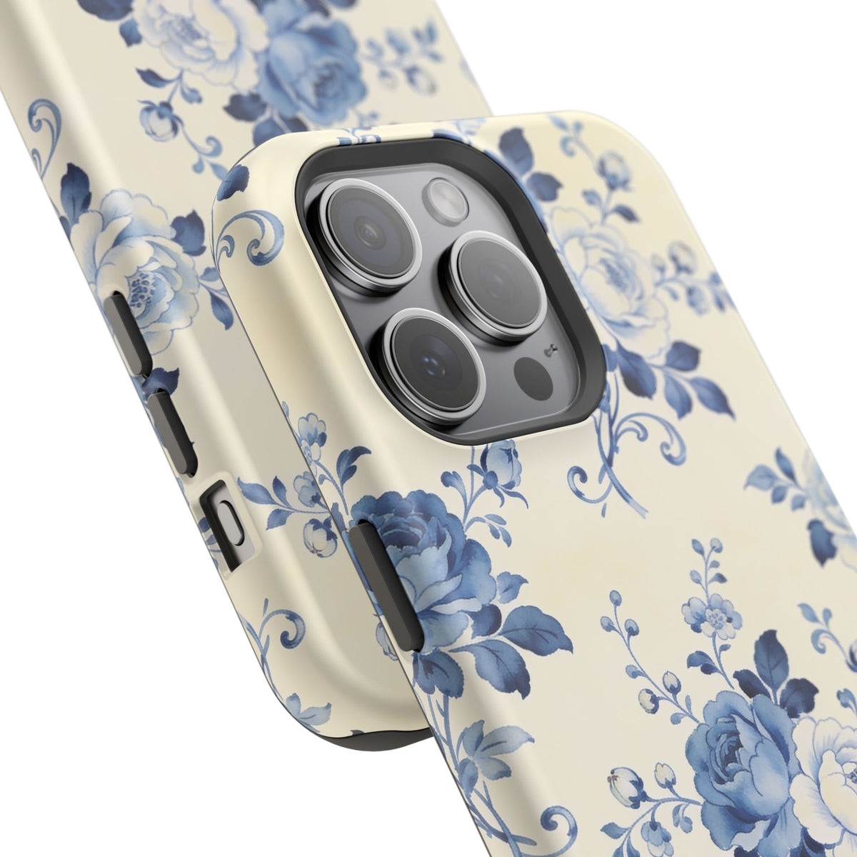 Floral Blue Rose Impact-Resistant Phone Case