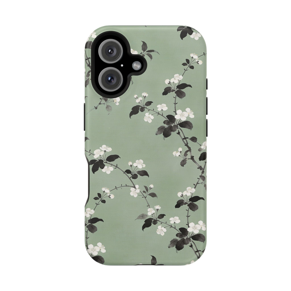 Floral Branch Impact-Resistant Phone Case — Green Botanical Protection