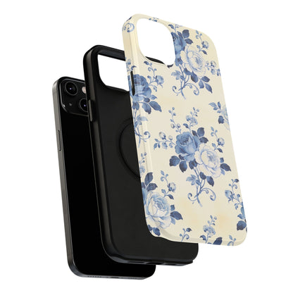 Floral Blue Rose Impact-Resistant Phone Case