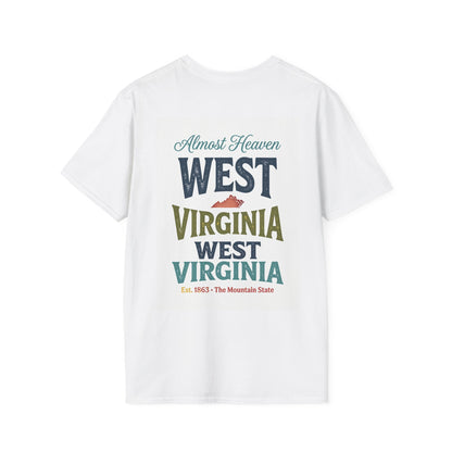 Wild and Wonderful West Virginia T-Shirt | Cardinal State Outline Sunset