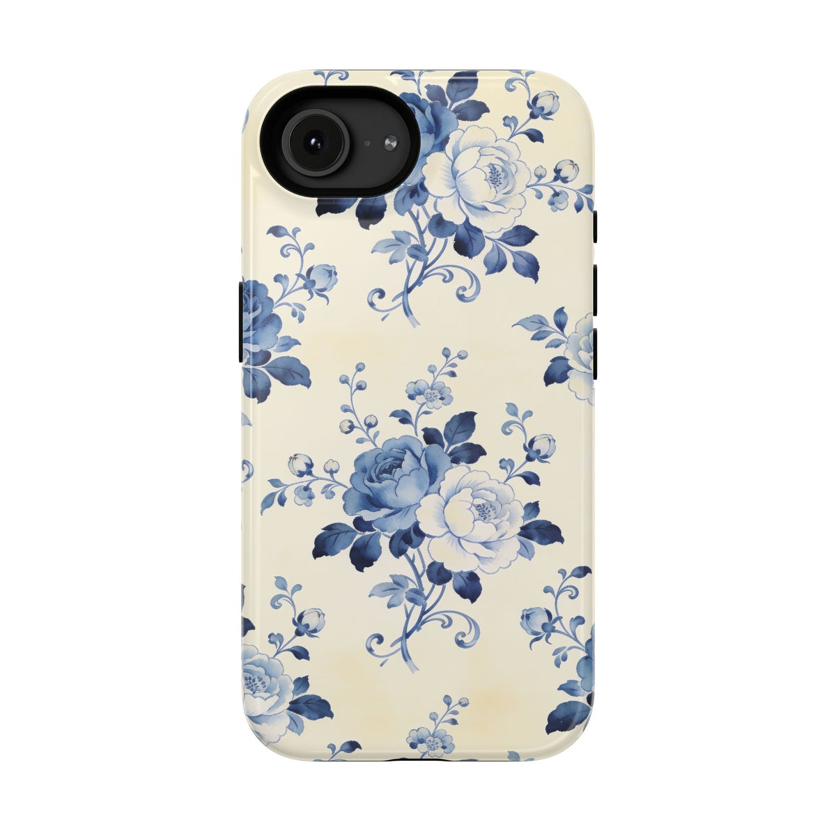 Floral Blue Rose Impact-Resistant Phone Case