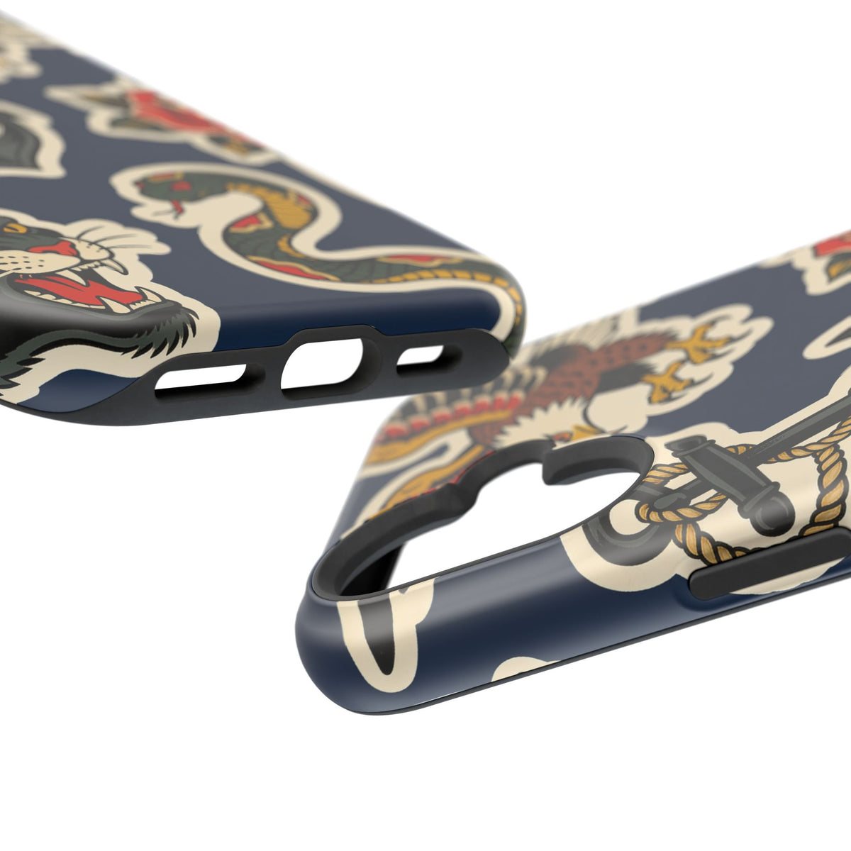 Vintage Tattoo Anchor & Eagle Impact-Resistant Phone Case