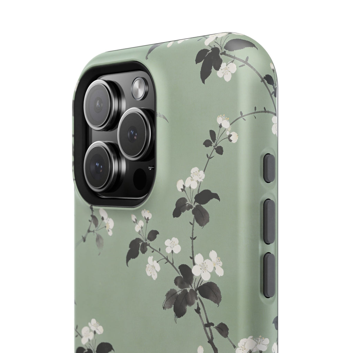 Floral Branch Impact-Resistant Phone Case — Green Botanical Protection