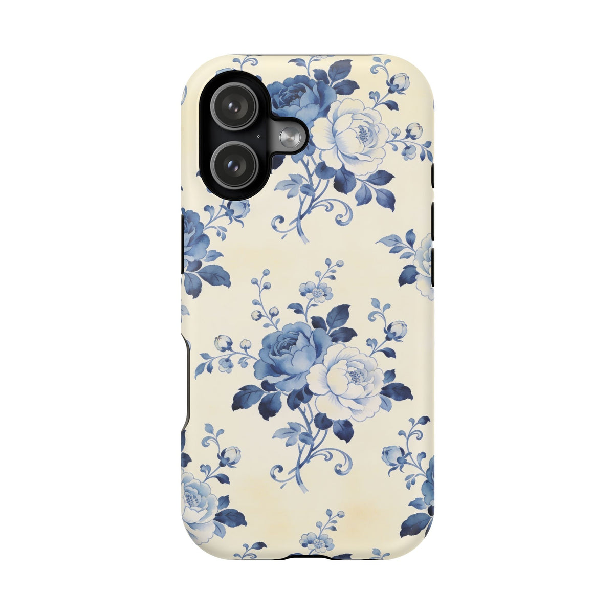Floral Blue Rose Impact-Resistant Phone Case
