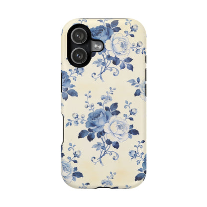Floral Blue Rose Impact-Resistant Phone Case