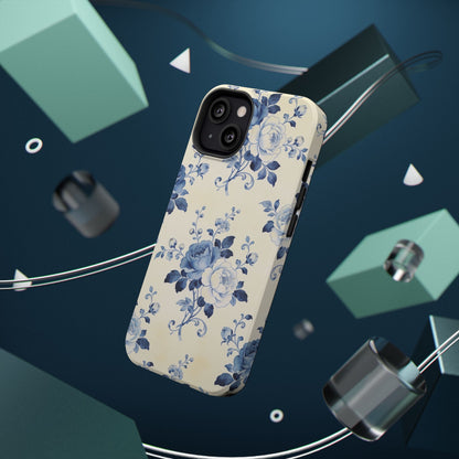 Floral Blue Rose Impact-Resistant Phone Case