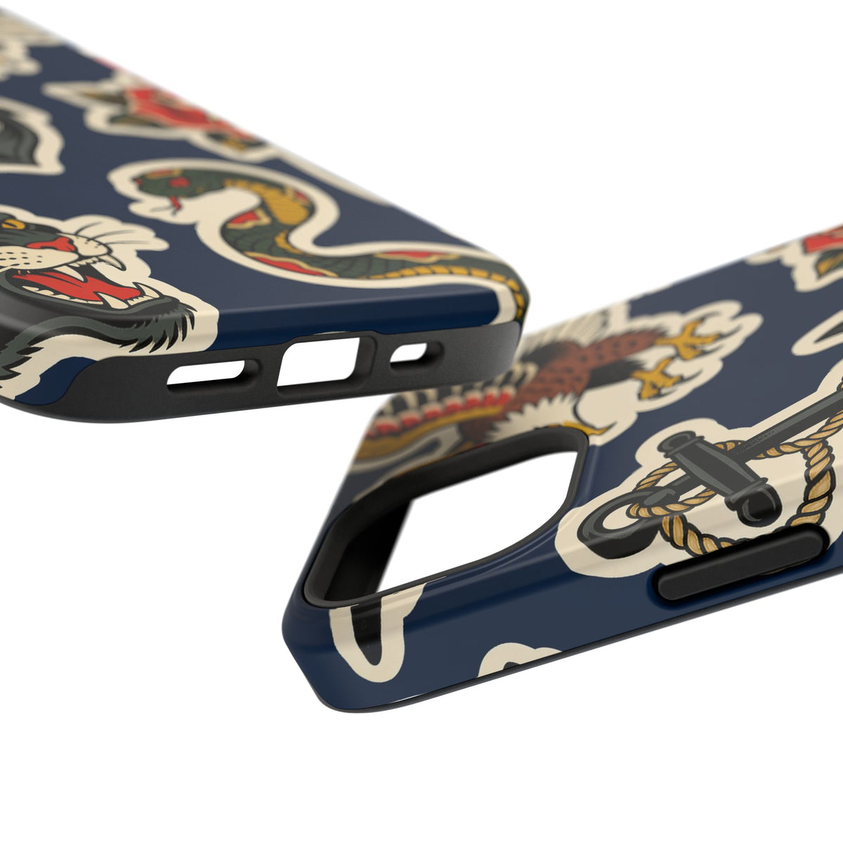 Vintage Tattoo Anchor & Eagle Impact-Resistant Phone Case