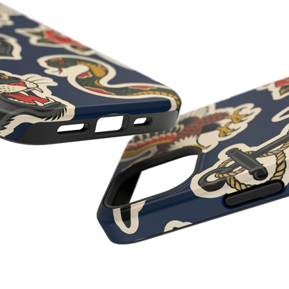 Vintage Tattoo Anchor & Eagle Impact-Resistant Phone Case