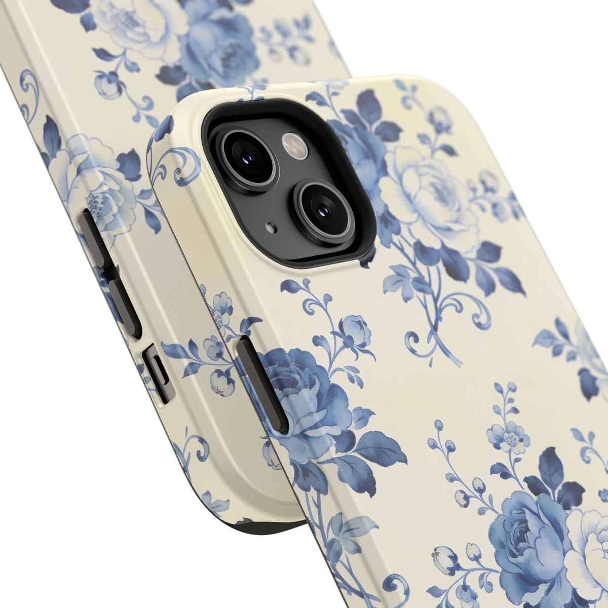 Floral Blue Rose Impact-Resistant Phone Case