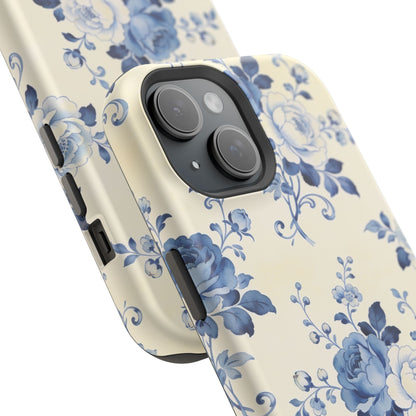 Floral Blue Rose Impact-Resistant Phone Case