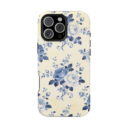 Floral Blue Rose Impact-Resistant Phone Case