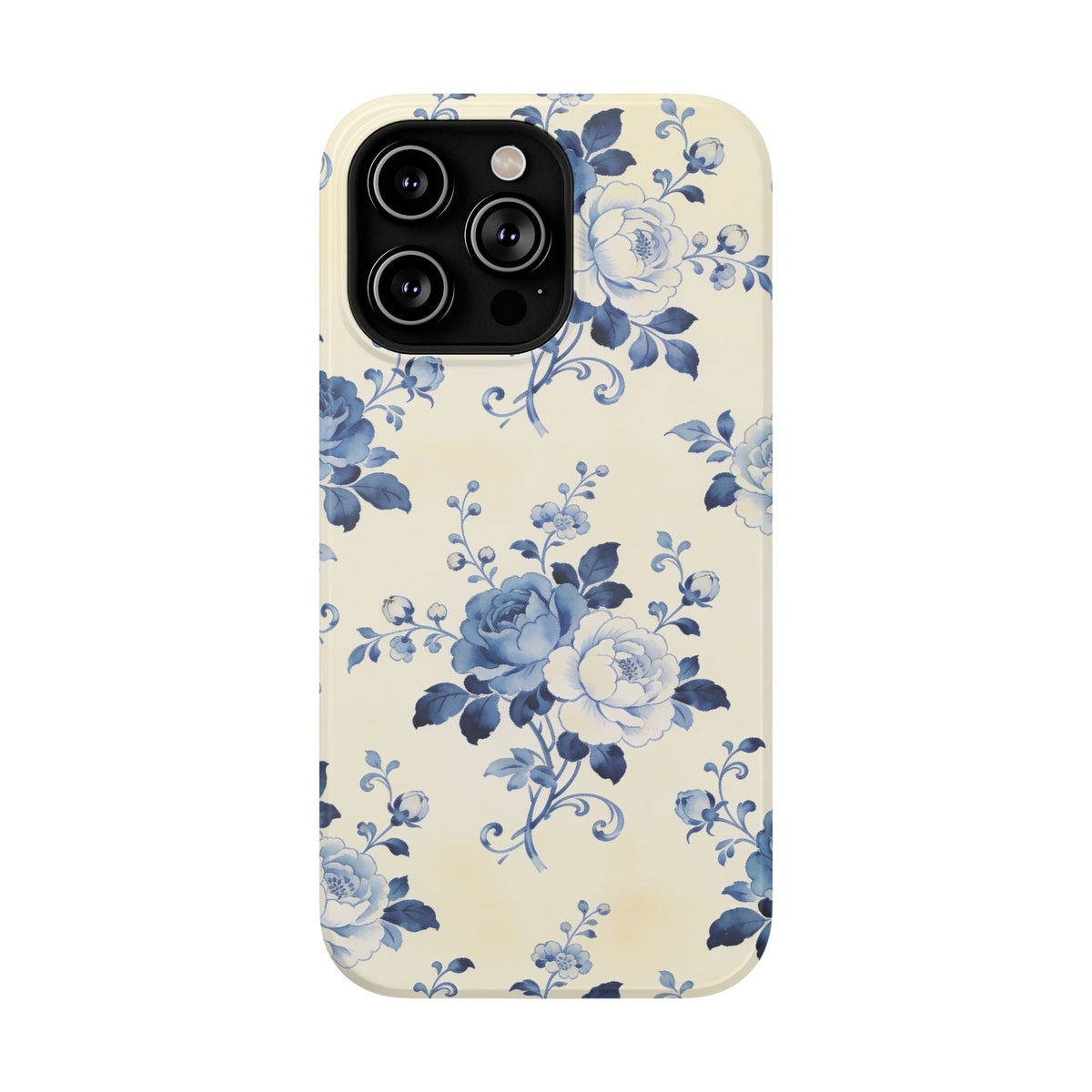 Floral Blue Rose Impact-Resistant Phone Case