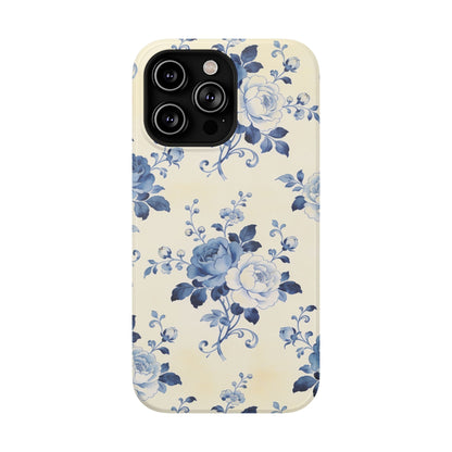 Floral Blue Rose Impact-Resistant Phone Case