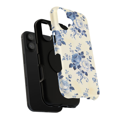 Floral Blue Rose Impact-Resistant Phone Case