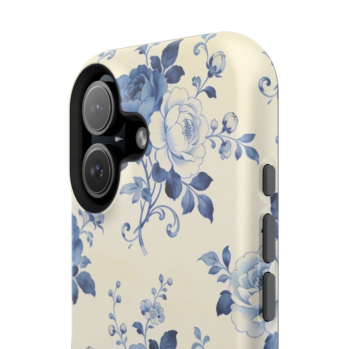 Floral Blue Rose Impact-Resistant Phone Case