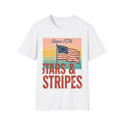 Since 1776 Stars & Stripes T-Shirt — Vintage Betsy Ross Flag Tee