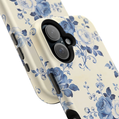 Floral Blue Rose Impact-Resistant Phone Case
