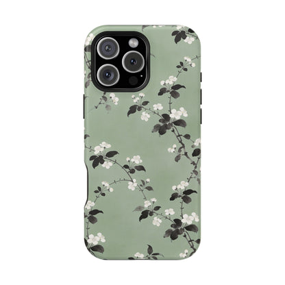 Floral Branch Impact-Resistant Phone Case — Green Botanical Protection