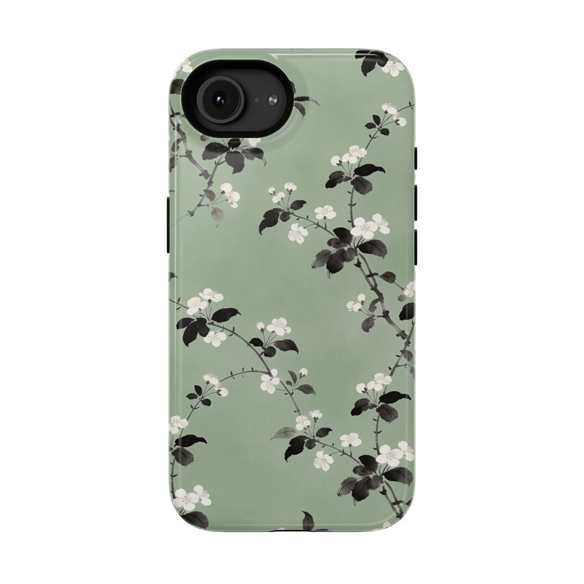 Floral Branch Impact-Resistant Phone Case — Green Botanical Protection
