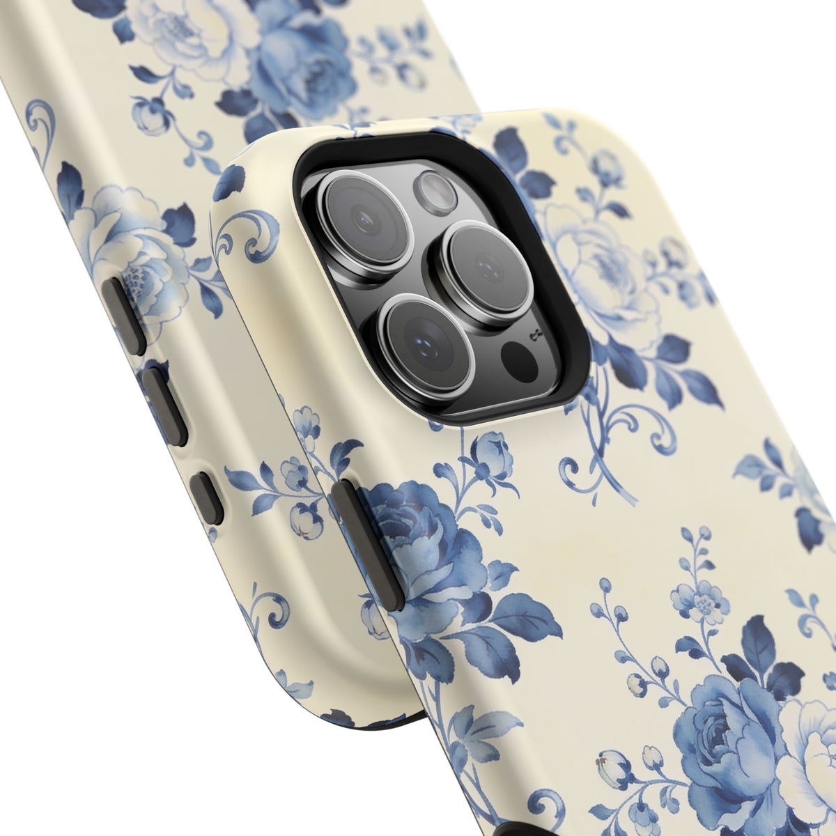 Floral Blue Rose Impact-Resistant Phone Case