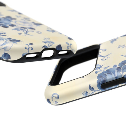 Floral Blue Rose Impact-Resistant Phone Case