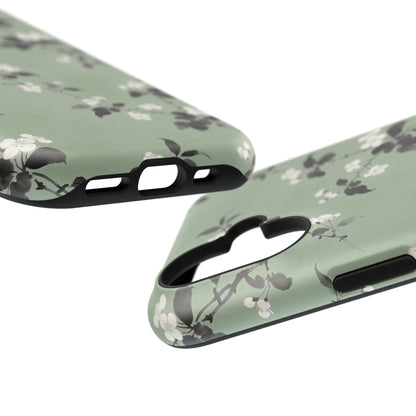 Floral Branch Impact-Resistant Phone Case — Green Botanical Protection