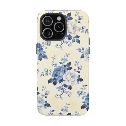 Floral Blue Rose Impact-Resistant Phone Case