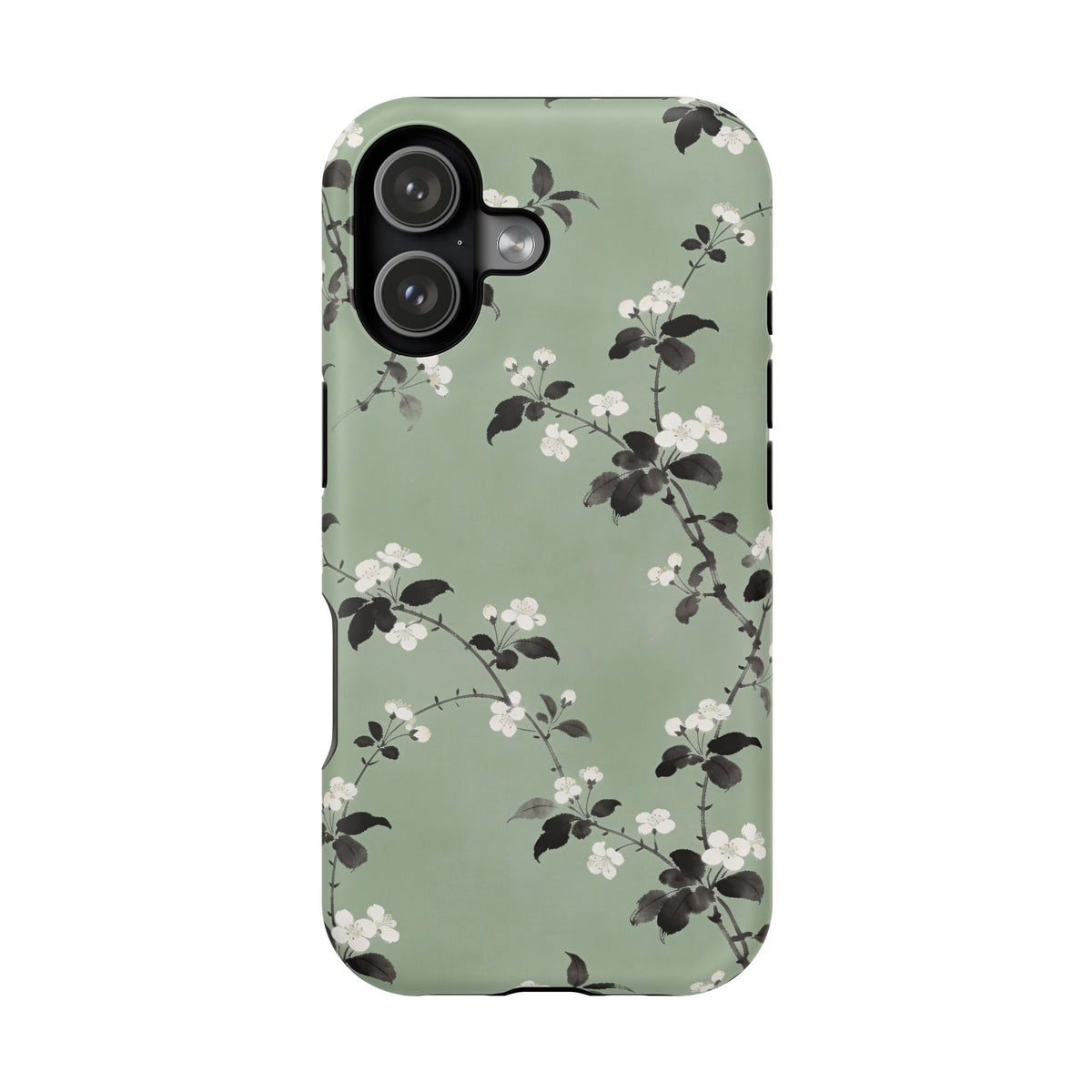Floral Branch Impact-Resistant Phone Case — Green Botanical Protection