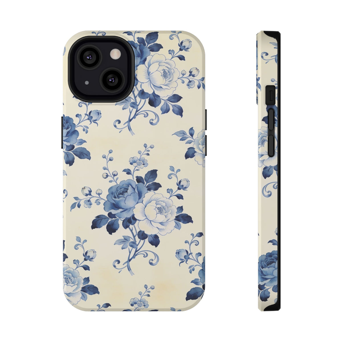 Floral Blue Rose Impact-Resistant Phone Case
